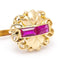 Bague 54 Bague Belle Époque - Bague vintage deux ors en or jaune 18 ct et platine 58 Facettes D359889JC