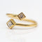 Bague 53 Bague Princess en or jaune 18 carats et diamants taille princesse 58 Facettes D364481GM