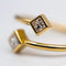 Bague 53 Bague Princess en or jaune 18 carats et diamants taille princesse 58 Facettes D364481GM