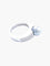 Bague 53 Bague en or blanc 18 ct avec perle noire et diamants 58 Facettes