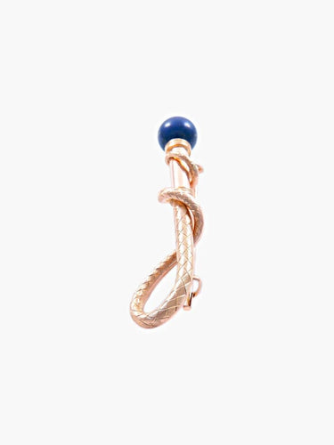 Broche Broche fouet en or jaune 18 ct et lapis-lazuli 58 Facettes