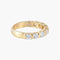 Bague 53 Demi-alliance - Bague en or jaune 18 ct et 9 diamants 58 Facettes