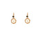 Boucles d'oreilles Dormeuses anciennes en or jaune 18 carats avec perles 58 Facettes