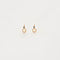 Boucles d'oreilles Dormeuses anciennes en or jaune 18 carats avec perles 58 Facettes