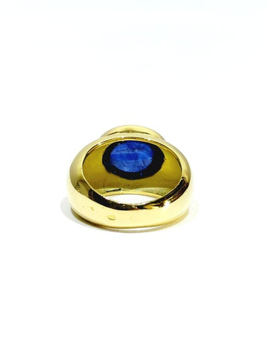 Bague 52 Bague jonc en or jaune 18 carats et tanzanite 58 Facettes 1714171