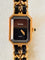 Montre CHANEL Première - Montre vintage à quartz, bracelet plaqué or et cuir noir 58 Facettes WC-2025-2358