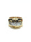 Bague 57 Bague tank Art déco en or rose 18 carats, platine et diamants 58 Facettes 1714213