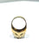 Bague 57 Bague tank Art déco en or rose 18 carats, platine et diamants 58 Facettes 1714213