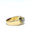 Bague 57 Bague tank Art déco en or rose 18 carats, platine et diamants 58 Facettes 1714213