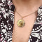 Pendentif Pendentif camée Art nouveau en or jaune 18k, rubis et diamants 58 Facettes C64551612395439D9355F55391A321D8