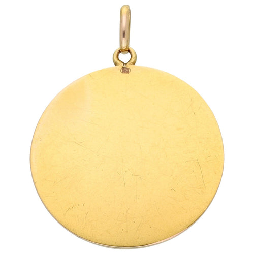 Pendentif Pendentif camée Art nouveau en or jaune 18k, rubis et diamants 58 Facettes C64551612395439D9355F55391A321D8