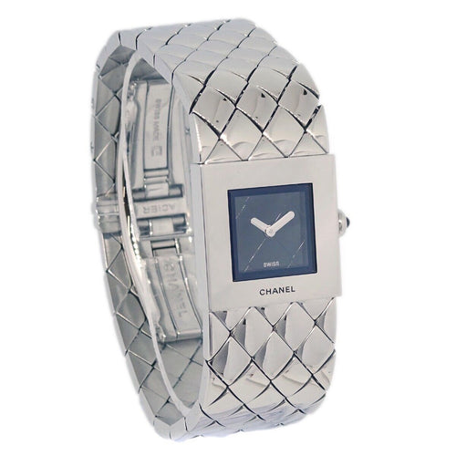 Montre Chanel Matelasse - Montre quartz en acier inoxydable 58 Facettes riepxh