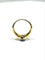 Bague 55 Bague en or jaune avec saphir clair et diamants 58 Facettes 1714237