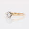 Bague 47 Bague solitaire ancienne en or jaune 18 carats et diamant 58 Facettes 25-072B