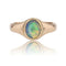 Bague 61 Bague jonc en or jaune 18 carats avec opale cabochon 58 Facettes 24-368