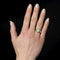 Bague 61 Bague jonc en or jaune 18 carats avec opale cabochon 58 Facettes 24-368