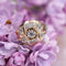 Bague 50 Bague tank en or rose 18 carats sertie de gemmes incolores 58 Facettes 24-170