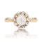 Bague 51 Bague marguerite ancienne en or jaune 18 carats, perle fine et diamants 58 Facettes 24-142