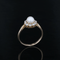 Bague 51 Bague marguerite ancienne en or jaune 18 carats, perle fine et diamants 58 Facettes 24-142