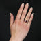 Bague 52 Bague Art déco en or blanc 18 carats, spinelle rouge et diamants 58 Facettes 24-181