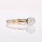 Bague 55 Bague solitaire perle de culture en or jaune 18 carats 58 Facettes 13-032