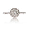 Bague 60 Bague Art déco pavée de diamants en or blanc et platine 58 Facettes 23-367