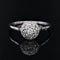 Bague 60 Bague Art déco pavée de diamants en or blanc et platine 58 Facettes 23-367