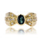 Bague 53 Bague nœud en or jaune 18 carats saphir et diamants 58 Facettes 21-222B