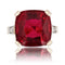 Bague 54 Bague Art déco ancienne en or rose et platine, tourmaline et diamants 58 Facettes 23-067