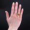 Bague 52 Bague vintage en or rose 18 carats avec citrine 58 Facettes 23-062