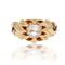 Bague 49 Bague jonc gravée en or jaune 18 carats et diamant 58 Facettes 22-548