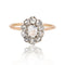 Bague 52 Bague Pompadour ancienne en or jaune 18 carats et diamants 58 Facettes 22-636