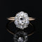 Bague 52 Bague Pompadour ancienne en or jaune 18 carats et diamants 58 Facettes 22-636