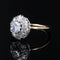 Bague 52 Bague Pompadour ancienne en or jaune 18 carats et diamants 58 Facettes 22-636
