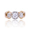 Bague 52 Bague solitaire vintage en or jaune 18 carats et diamants 58 Facettes 22-511