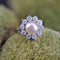 Bague 53 Bague marguerite flocon en or blanc 18 carats, perle et diamants 58 Facettes 22-516