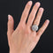 Bague 52 Bague marguerite en or blanc et platine sertie de diamants 58 Facettes 22-410