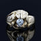 Bague 52 Bague ancienne tête de lion en or jaune 18 carats et diamant 58 Facettes 22-351