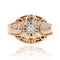 Bague 53 Bague vintage en or rose 18 carats et diamant 58 Facettes 22-263