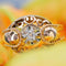Bague 53 Bague vintage en or rose 18 carats et diamant 58 Facettes 22-263
