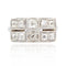 Bague 52 Art Déco - Bague rectangulaire en or blanc et platine avec diamants 58 Facettes 22-333