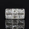 Bague 52 Art Déco - Bague rectangulaire en or blanc et platine avec diamants 58 Facettes 22-333