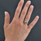 Bague 57 Bague solitaire ancienne en platine avec diamants 58 Facettes 22-245