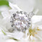 Bague 57 Bague solitaire ancienne en platine avec diamants 58 Facettes 22-245