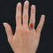 Bague 53 Bague Pompadour ancienne en or jaune 18 carats, platine, corail et diamants 58 Facettes 22-284