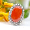 Bague 53 Bague Pompadour ancienne en or jaune 18 carats, platine, corail et diamants 58 Facettes 22-284