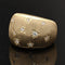 Bague 53 Bague jonc satinée en or jaune 18 carats et diamants 58 Facettes MS1014