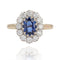Bague 50 Bague Pompadour en or jaune 18 carats, saphir et diamants 58 Facettes 22-148