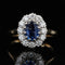 Bague 50 Bague Pompadour en or jaune 18 carats, saphir et diamants 58 Facettes 22-148