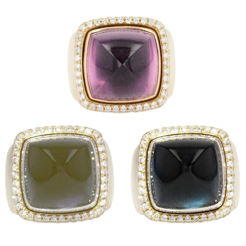 Bague 54 Fred Pain de sucre - Bague en or jaune 18 carats et diamants 58 Facettes 21-861
